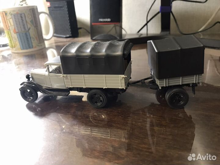 Газ-аа полуторка с прицепом