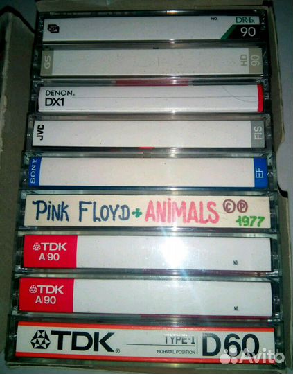 14 фирм.кассет Pink Floyd'69-2000 записи с фирм.LP