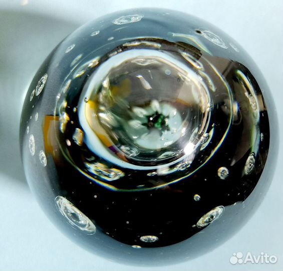 Винтаж /пресс- папье/цветное стекло/начало.20 в