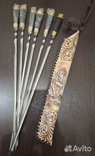 Шампура ручной работы с чехлом