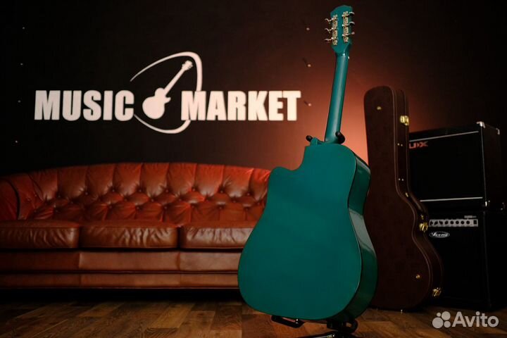 Акустическая Гитара с рисунком (Комплект)