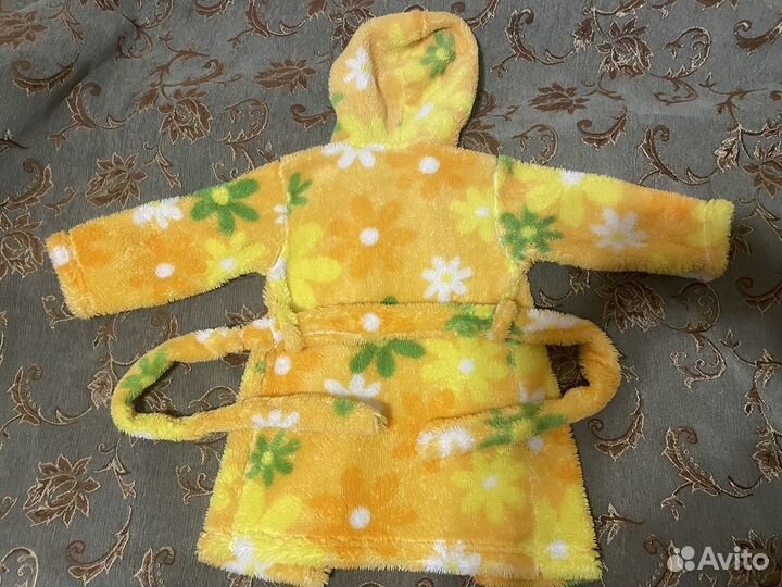 Халат банный махровый для девочки