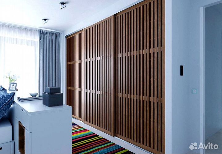 Раздвижные реечные перегородки