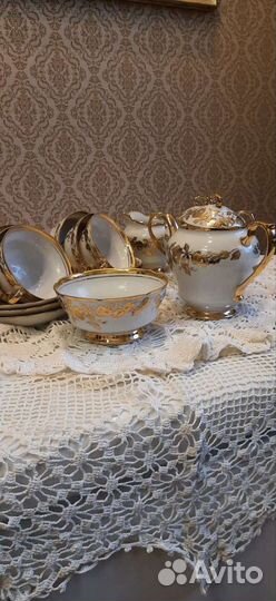 Чайный фарфоровый сервиз СССР