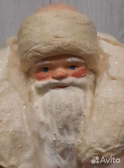 Дед мороз ватный пласмассовая снегурка СССР