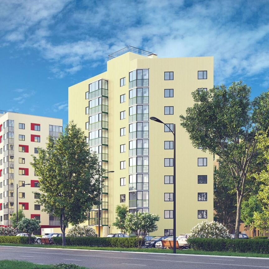 2-к. квартира, 62,8 м², 9/10 эт.