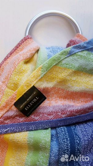 Слинг на кольцах ellevill gaia rainbow