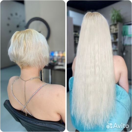 Наращивание волос качественно(волосы+работа)