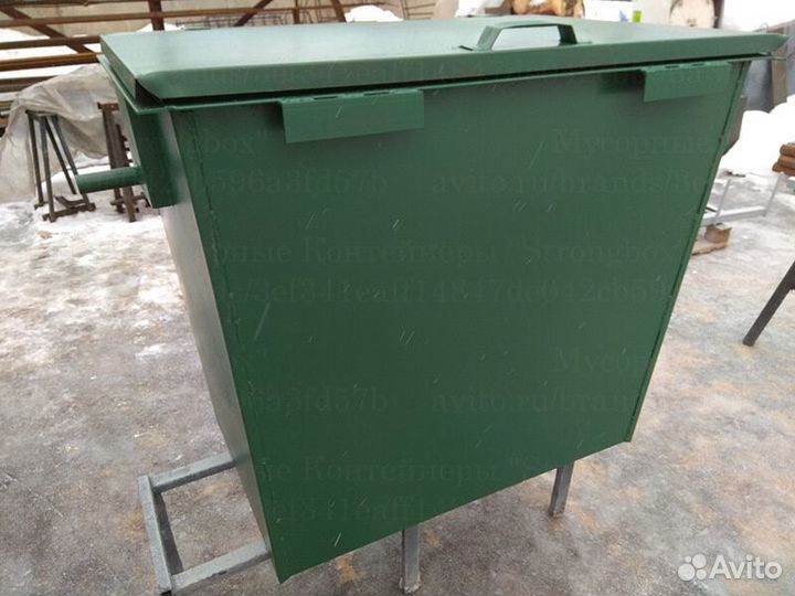 Евроконтейнер мусорный из металла 1,1 м3 L2160