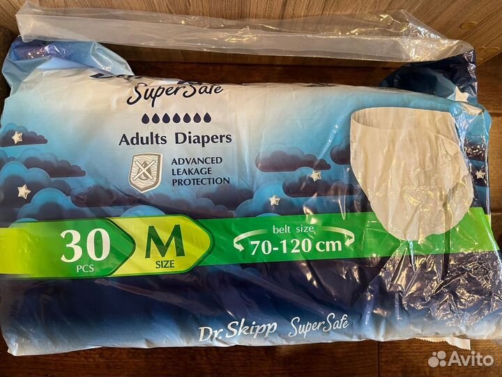 Подгузники для взрослых Dr. Skipp Super Safe, р. M