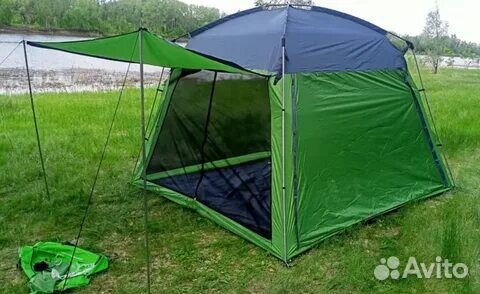 Палатка шатер с полом и навесом