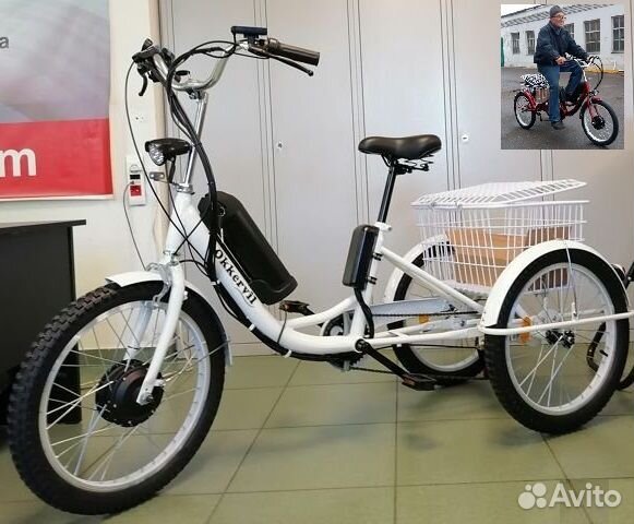 Электровелосипед трехколесный OK-350W 6/20