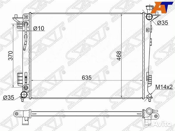 Радиатор hyundai IX35