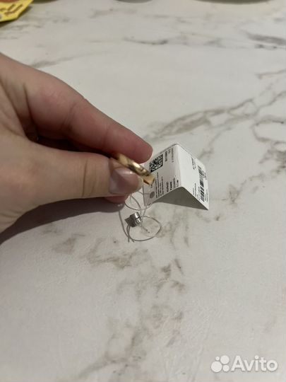 Серебряное кольцо, позолоченное
