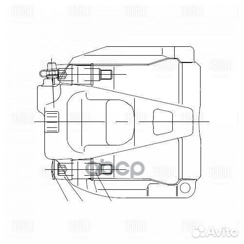 Суппорт тормозной audi A4 07- перед. лев. D57