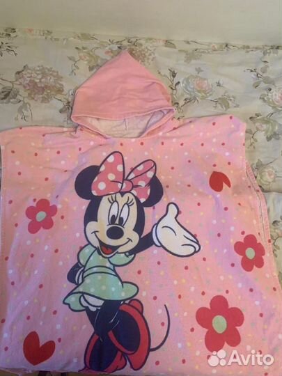 Пончо махровое