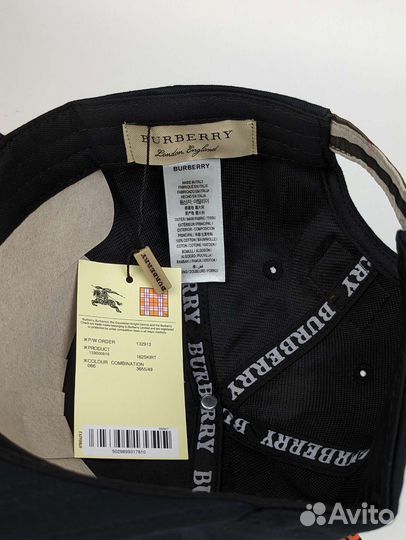Бейсболка burberry