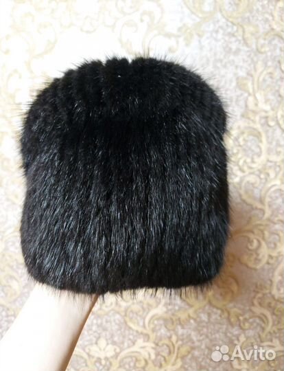Шапка норковая женская