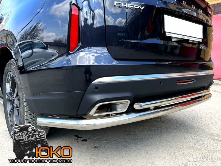 Защита заднего бампера Chery Exeed VX