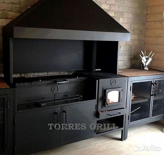 Мангальная зона в беседку