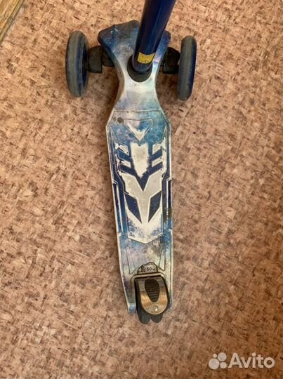 Самокат детский трехколесный светящиеся колеса