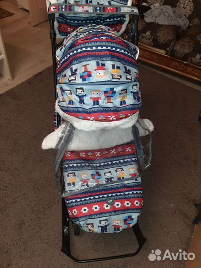 Детские санки коляска