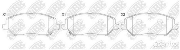 Nibk PN0796 Колодки пер.KIA ceed III 18