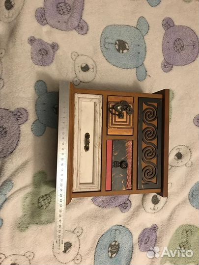 Винтажная шкатулка с зеркалом