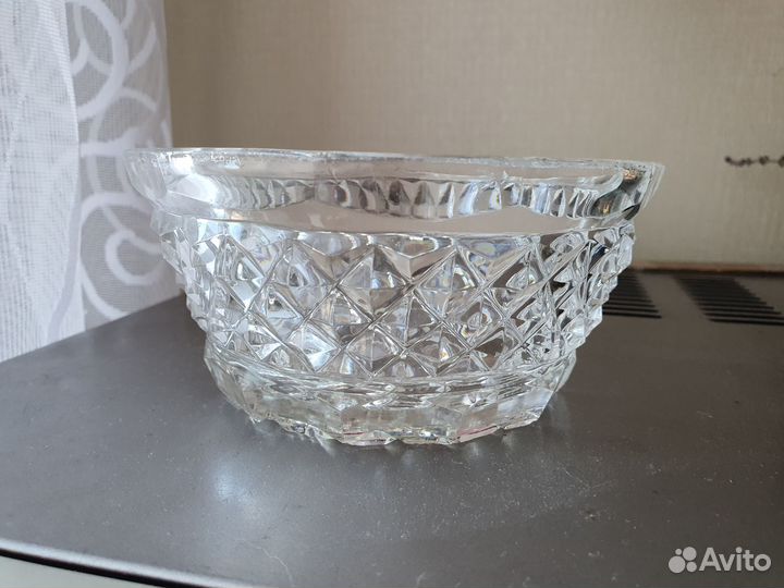 Хрустальные вазы (салатники), пепельница СССР