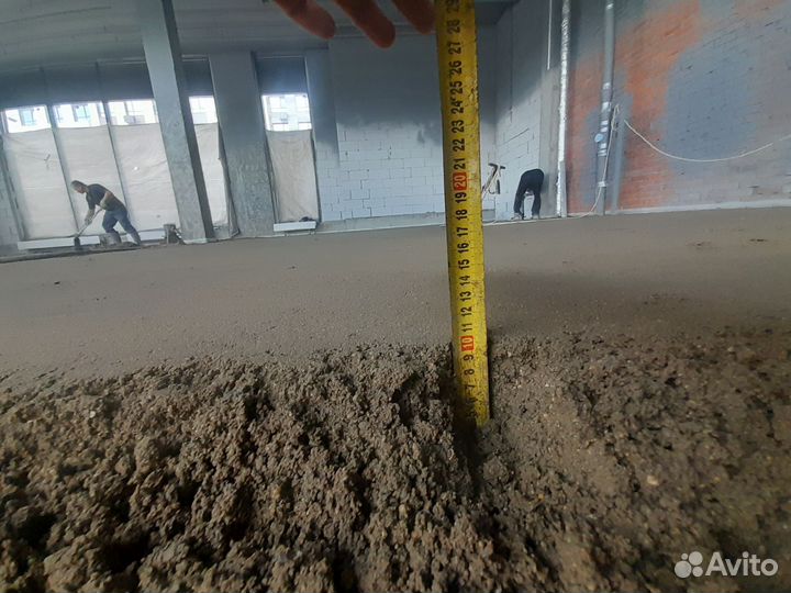 Полусухая стяжка пола за 1 день с гарантией