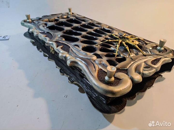 Нарды ручной работы со стеклом