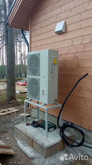 Тепловой насос воздух вода 250м2. (18 кВт тепла)