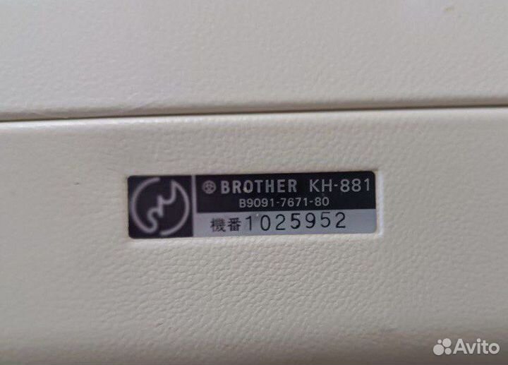Вязальная машина двухфонтурная brother KH-881
