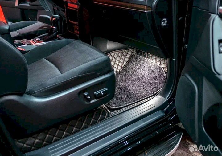 3D коврики из экокожи BMW