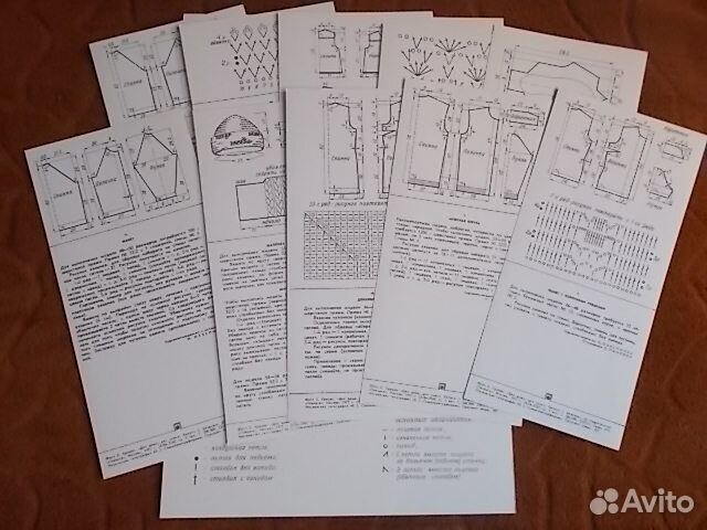 Набор открыток Вязание на машине и спицах.1977