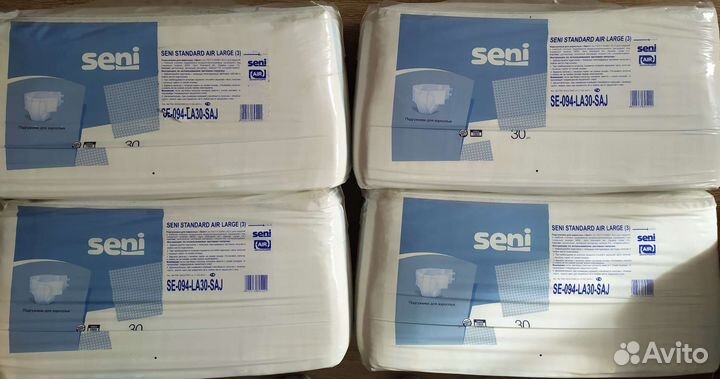 Памперсы для взрослых seni 3(30 шт)