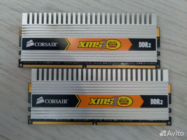 Оперативная память ddr2 corsair комплект 2шт