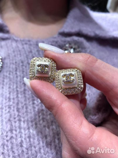 Серьги chanel