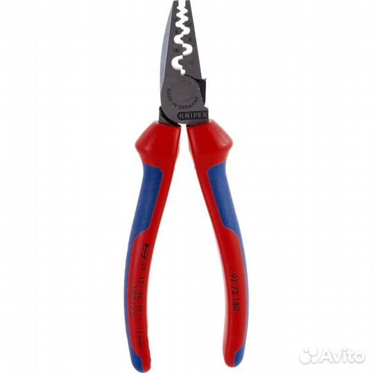 Клещи для обжима контактных гильз Knipex 97 72 180