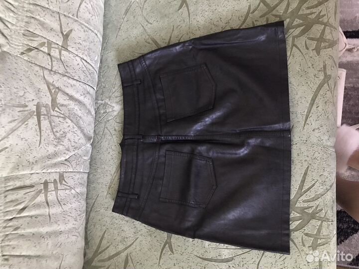 Кожаная юбка