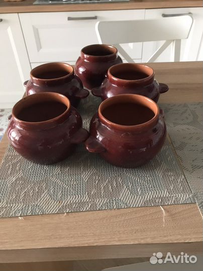 Горшки для запекания Посуда - хохлома,ссср