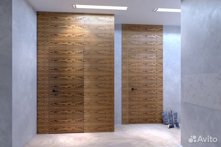 Скрытая дверь под дизайн