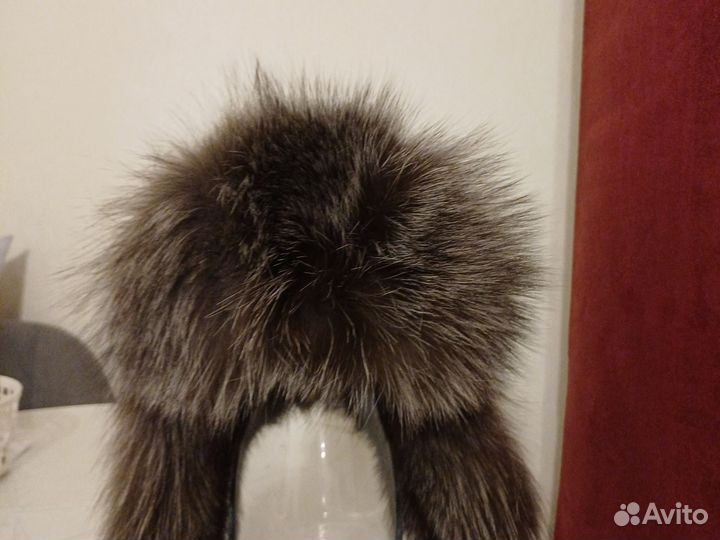 Шапка ушанка женская натуральный мех