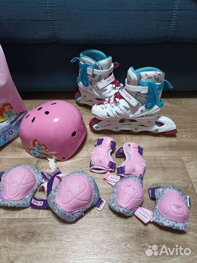 Роликовые коньки детские раздвижные