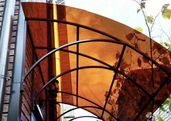 Поликарбонат монолитный 12 мм коричневый