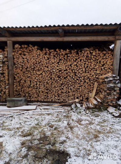 Дрова колотые сухие