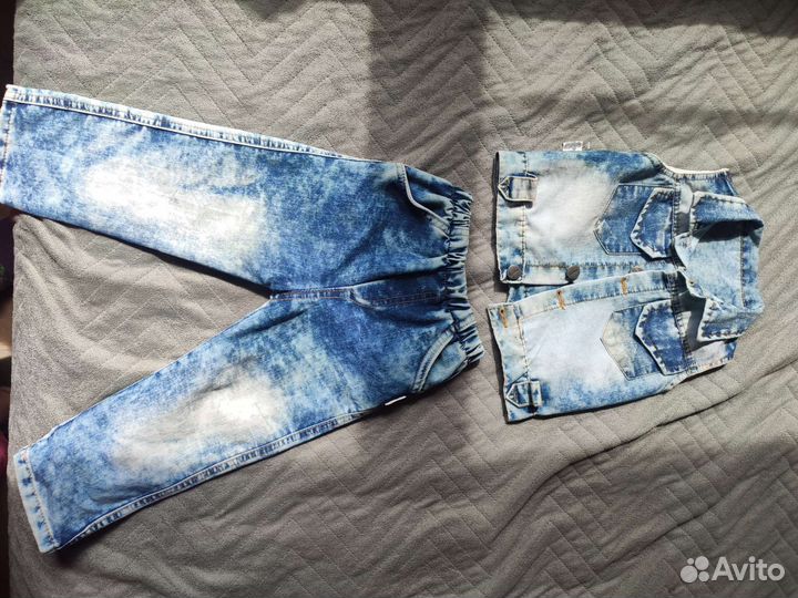 Джинсовый костюм для мальчика 92