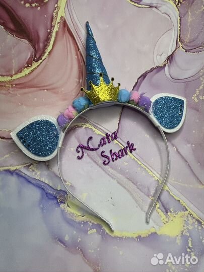 Ободок для волос Единорог, единорожка