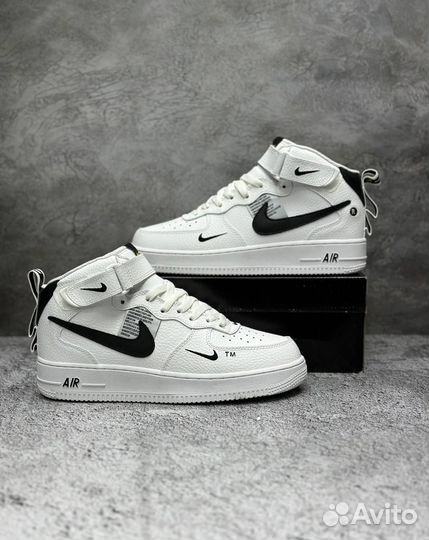 Мужские зимние кроссовки Nike air force 1 высокие