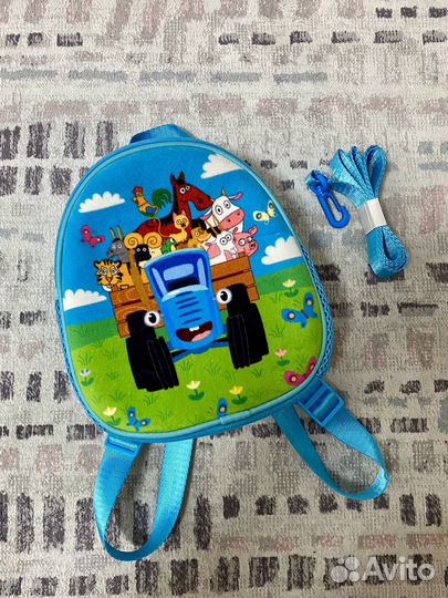 Рюкзак синий трактор